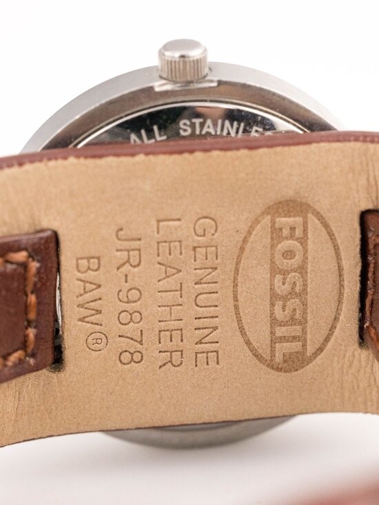 Fossil JR-9878 Genuine Leather Band Quartz Analog Women\'s Watch New Battery main image 8